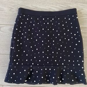 club monaco  black pearls skirt. Size:2